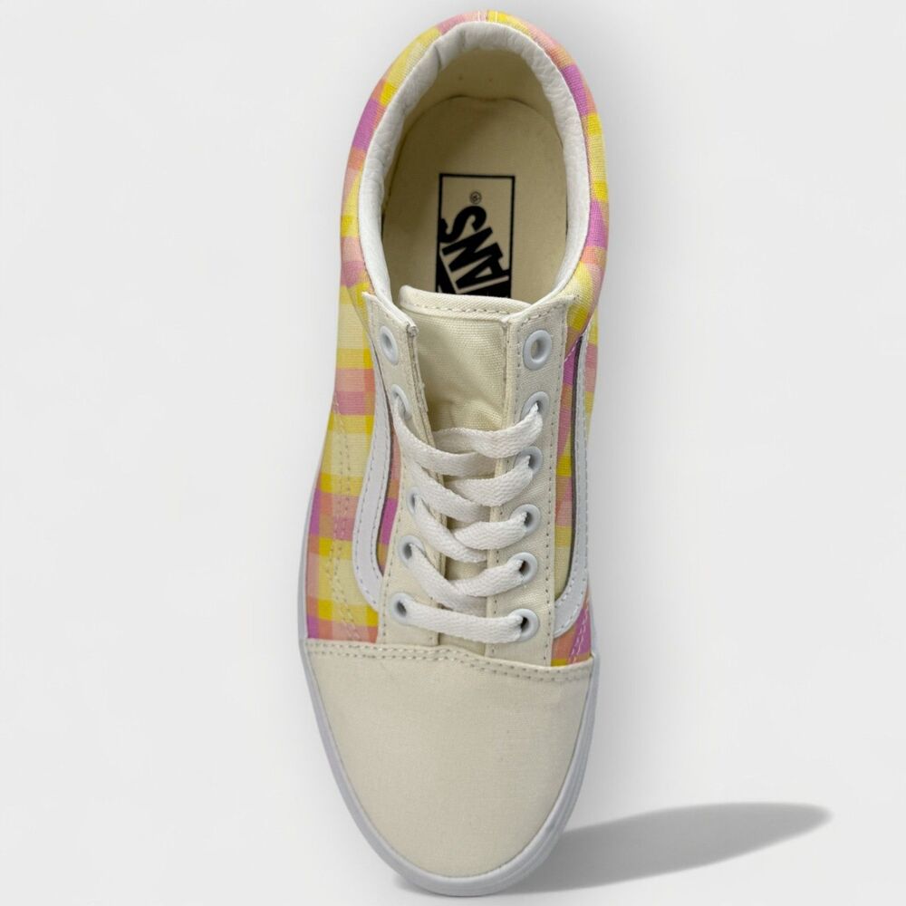 Vans Old Skool Stackform Pastel Plaid Platform Shoes Womens 7.5 - Picture 10 of 12
